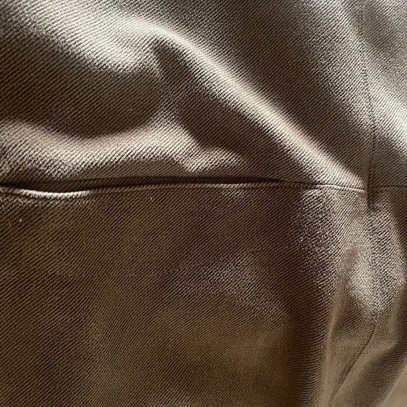 Zara back zip front mod pocket deep muscle sleeveless khaki mini dress pinafore - Picture 9 of 11